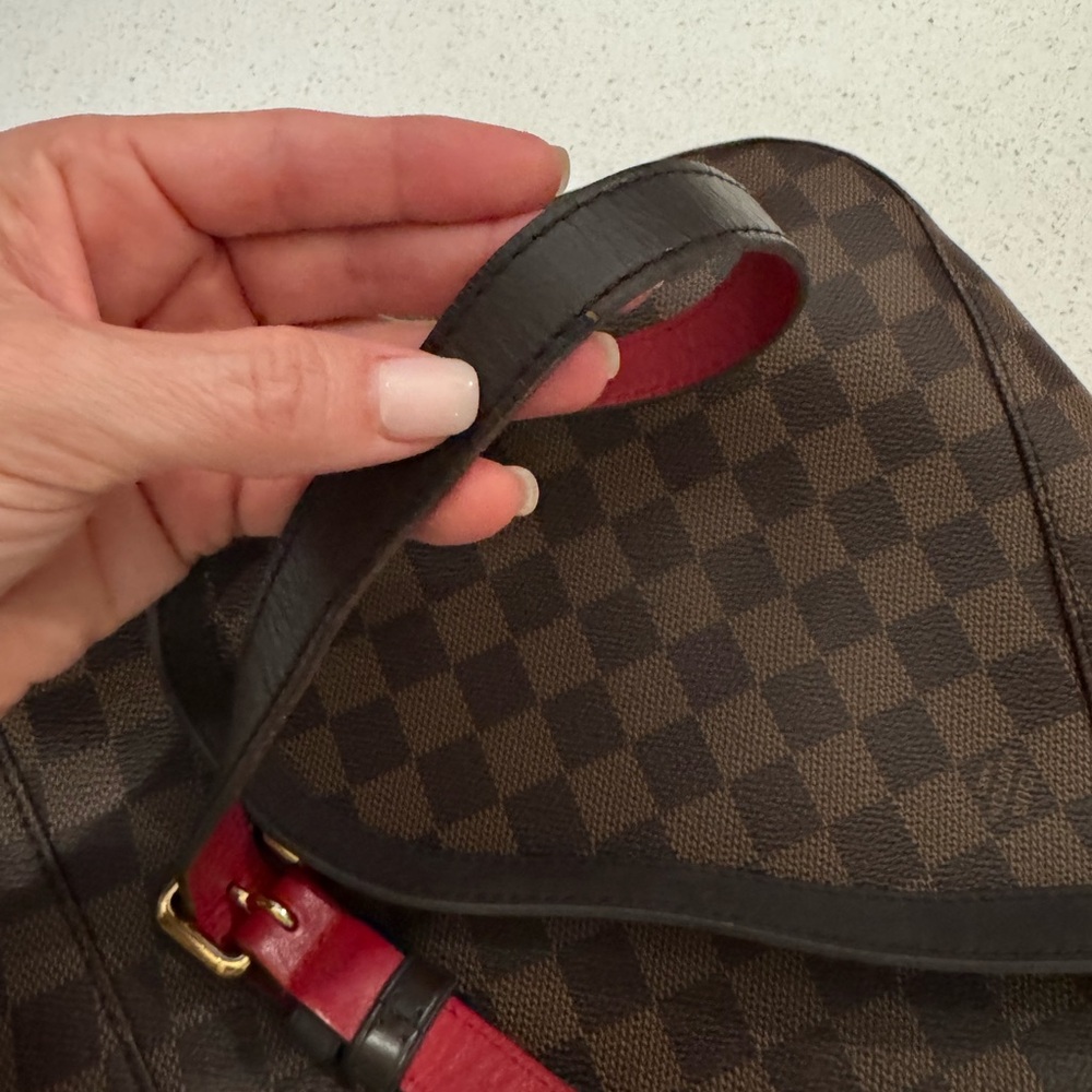 Louis Vuitton South Bank Damier Crossbody Shoulder Bag Ebene - Picture 6 of 16